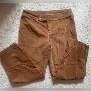 Corduroy straight leg pants